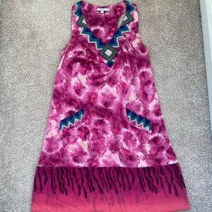 Calypso beaded mini dress